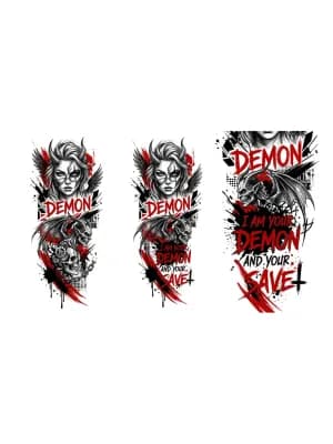 Тату эскиз: Demon