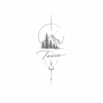 Тату эскиз:  Красиво написано