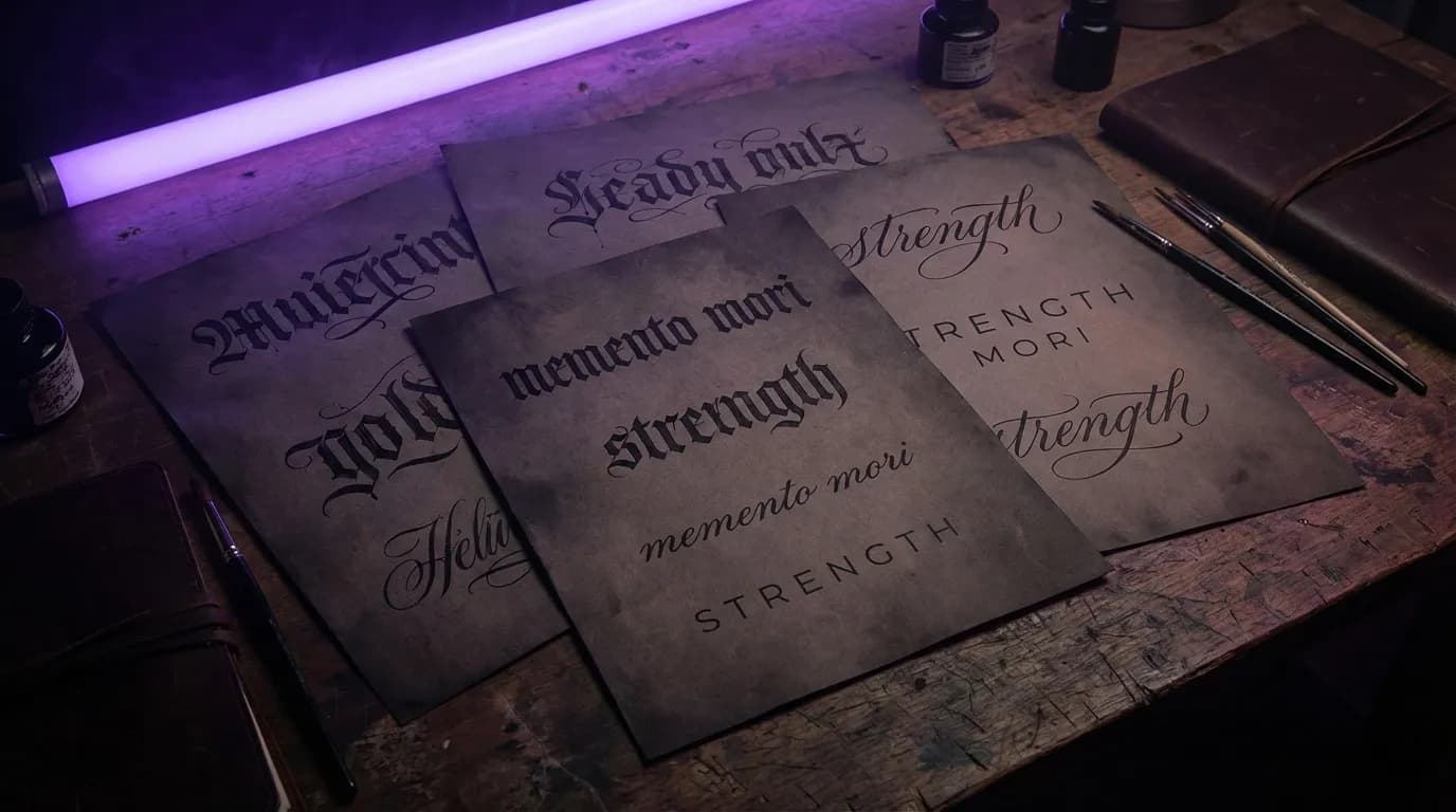 Надписи для тату