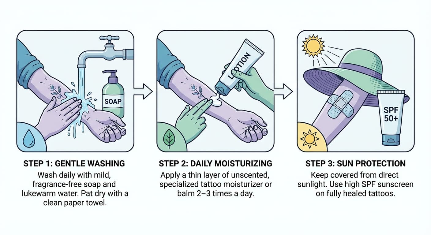 Уход за татуировкой: полный гайд