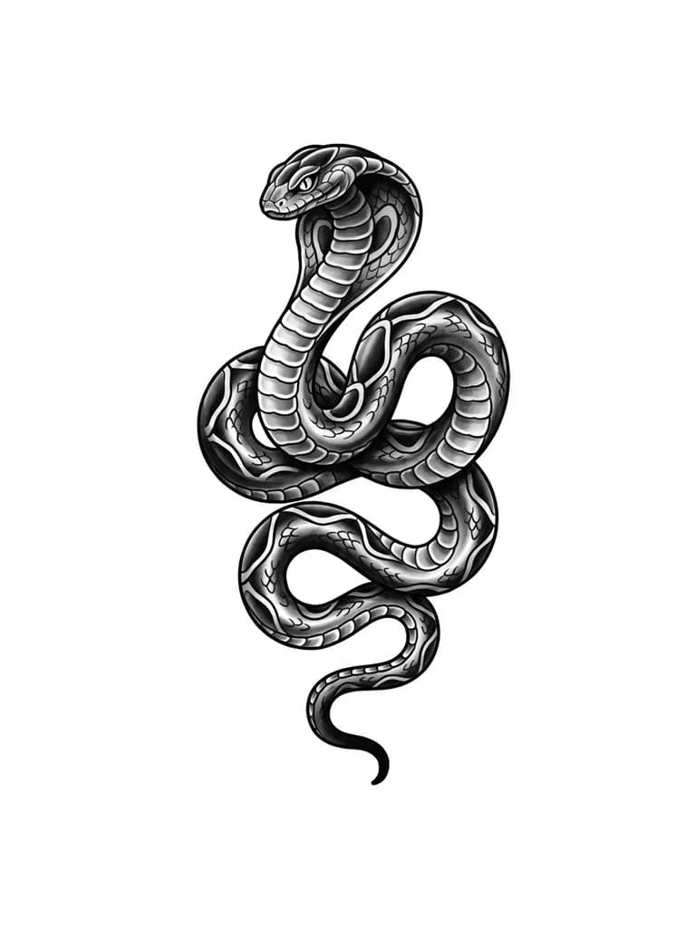 Тату эскиз: Змея
