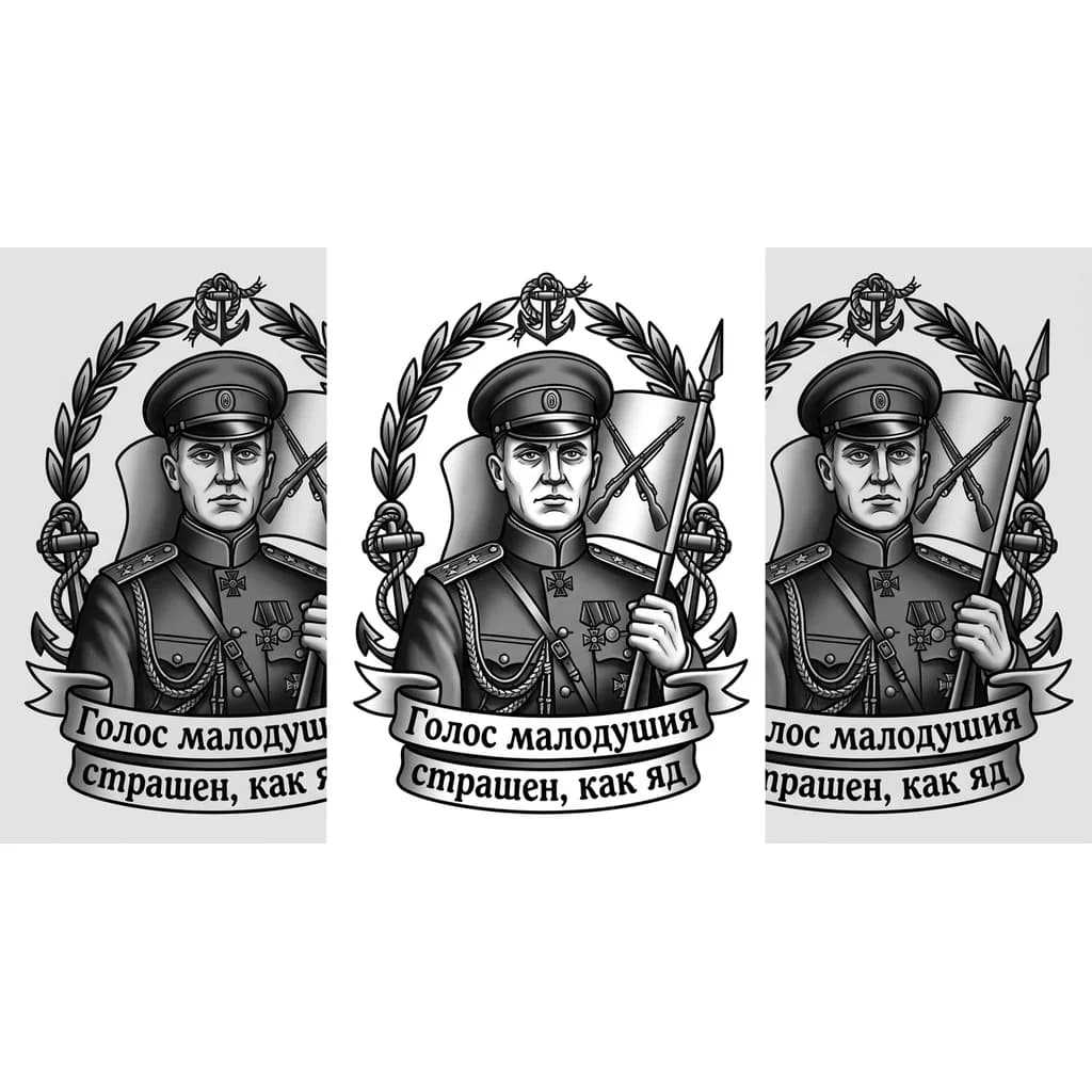 Тату эскиз: Михаил Гордеевич Дроздовский