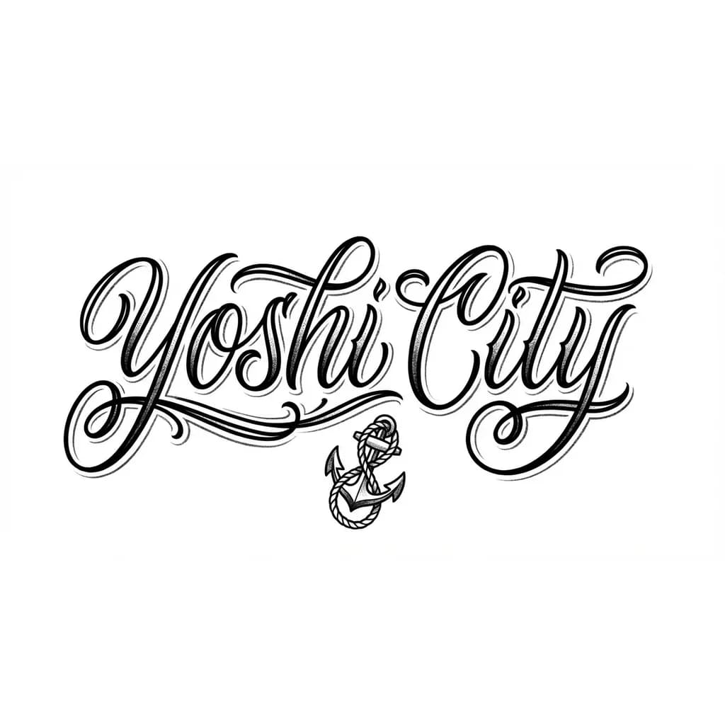 Тату эскиз: сделай эскиз тату на ребре руки в каллиграфическом стиле с дорисовками букв в виде линий 