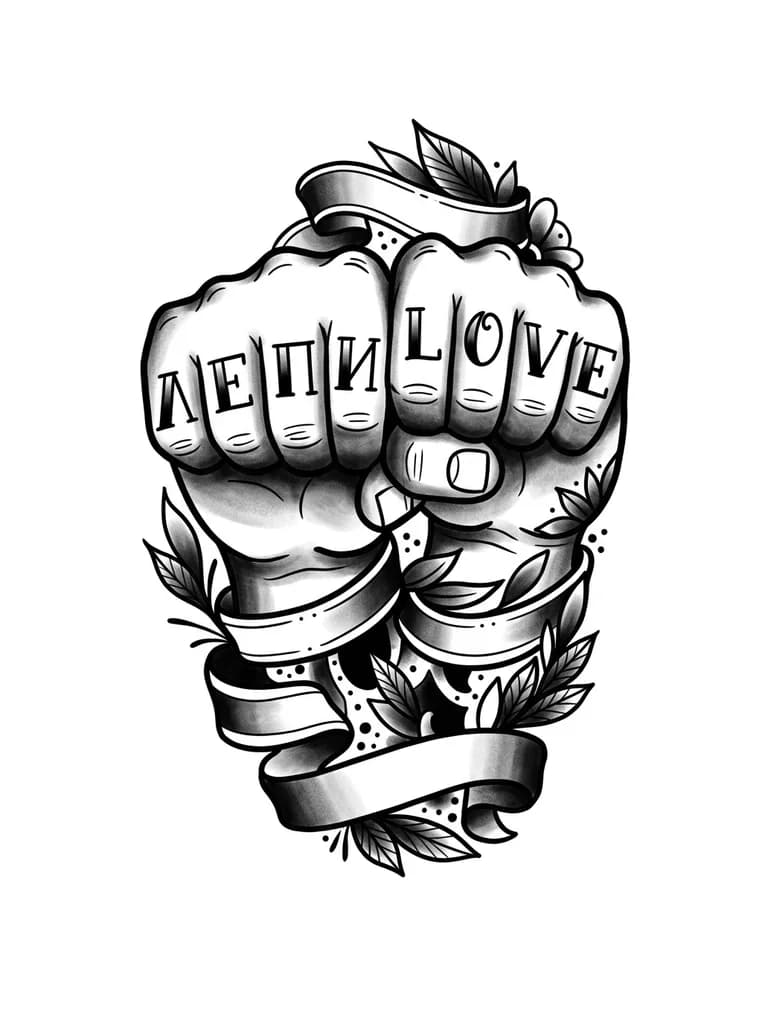 Тату Лев в стиле Традиционный — эскиз Традиционный