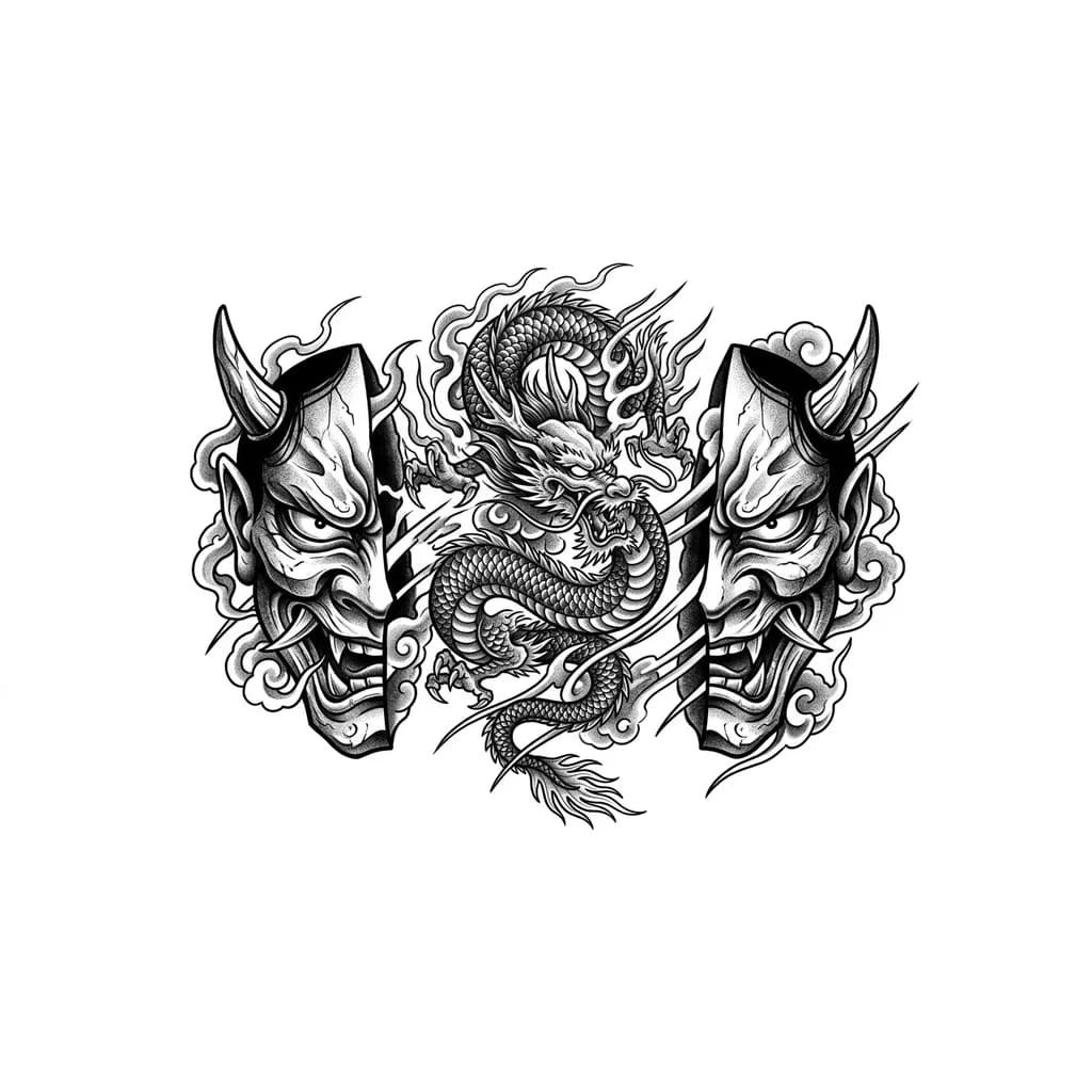 Тату Дракон в стиле Реализм — эскиз Реализм