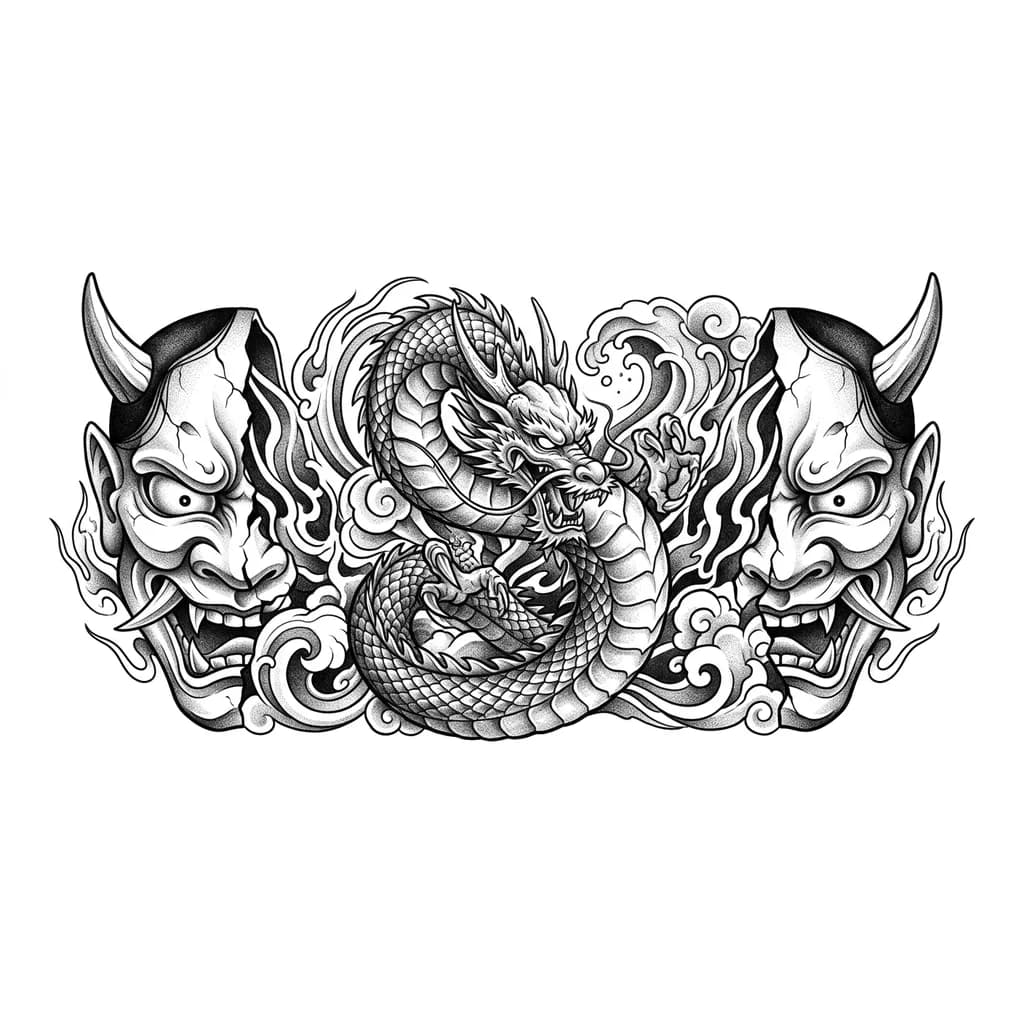 Тату Дракон в стиле Реализм — эскиз Реализм