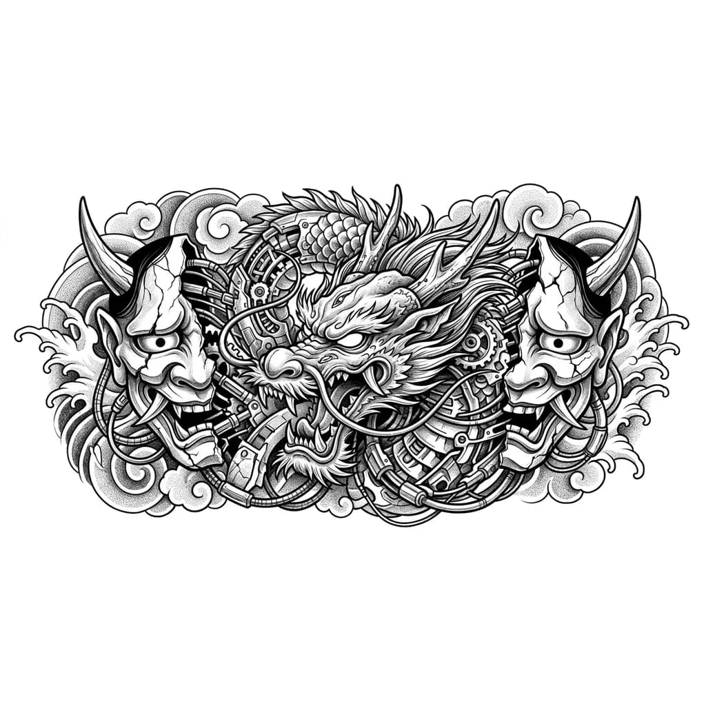 Тату Дракон в стиле Реализм — эскиз Реализм