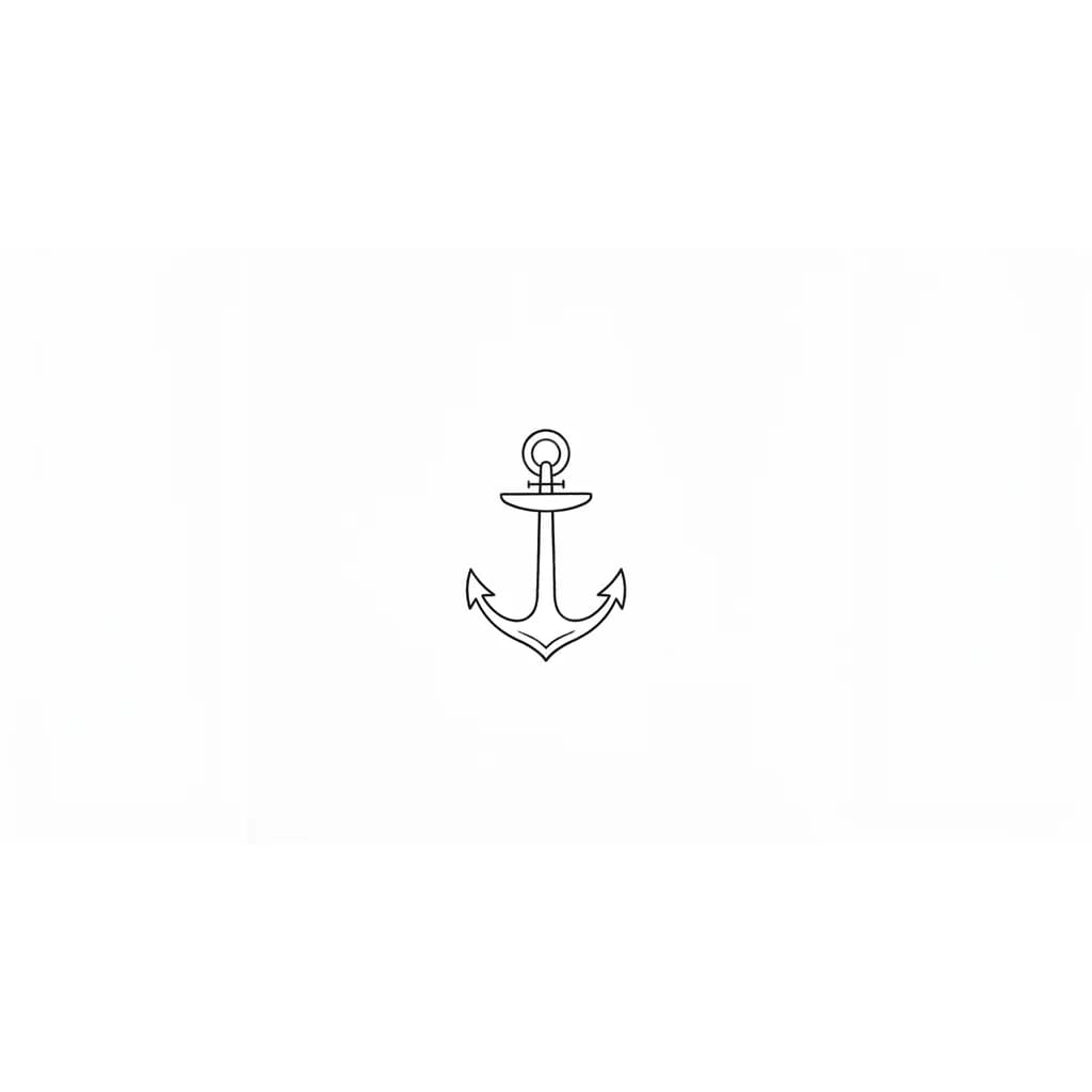 якорь маленький простой контур