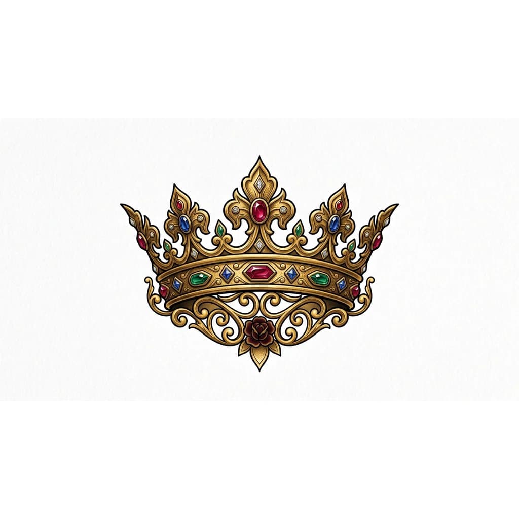 корона реалистичная золотая