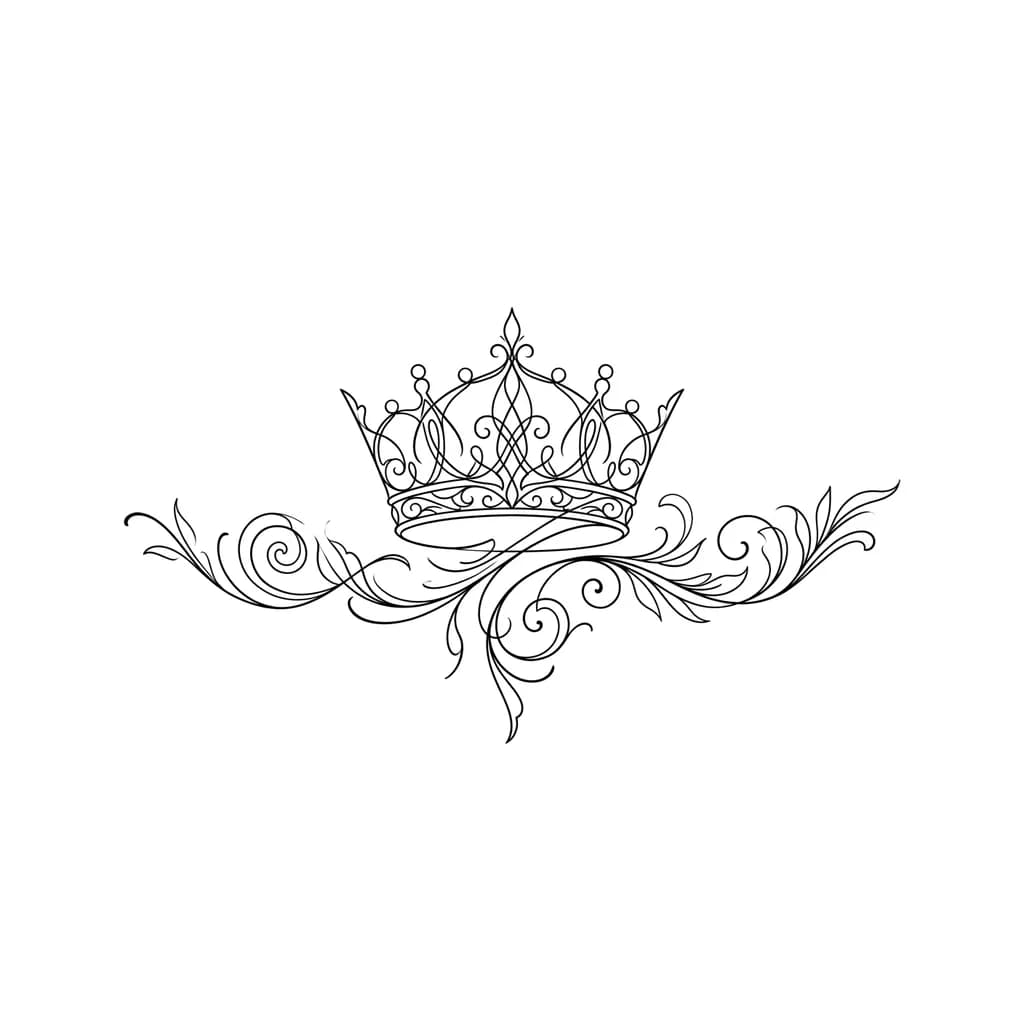 корона тонкие линии