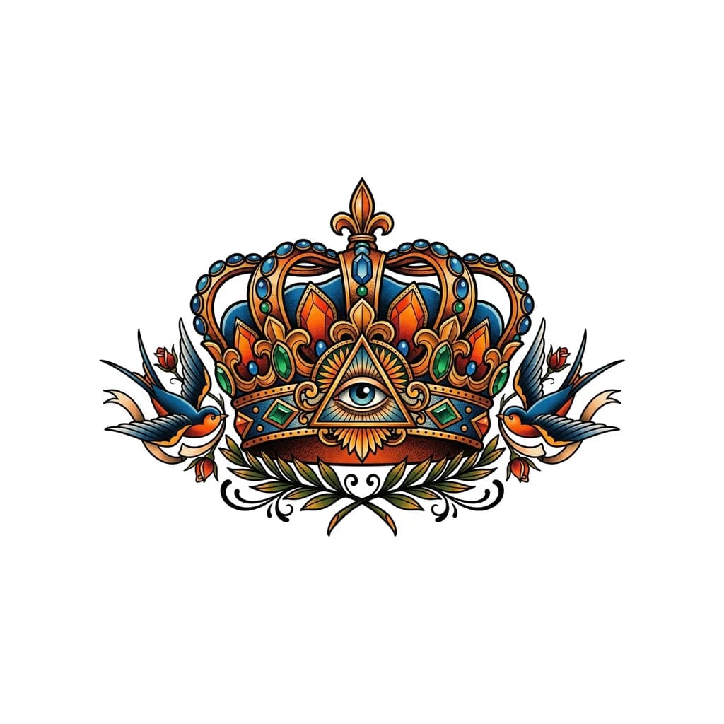 корона неотрад с драгоценностями