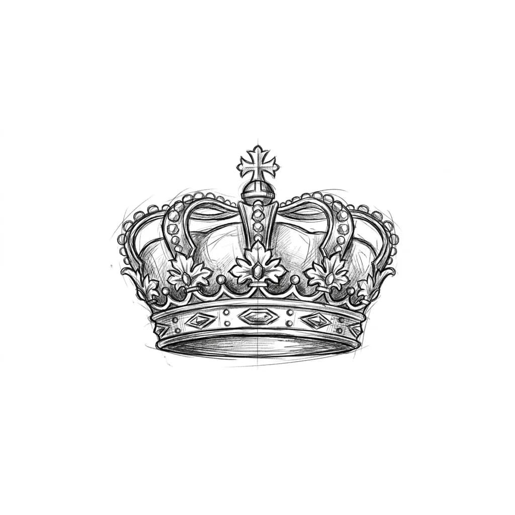 корона скетч