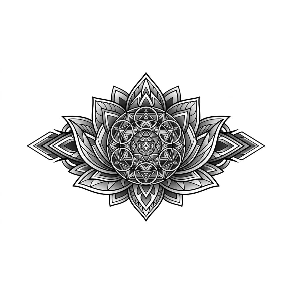 лотос с мандалой внутри