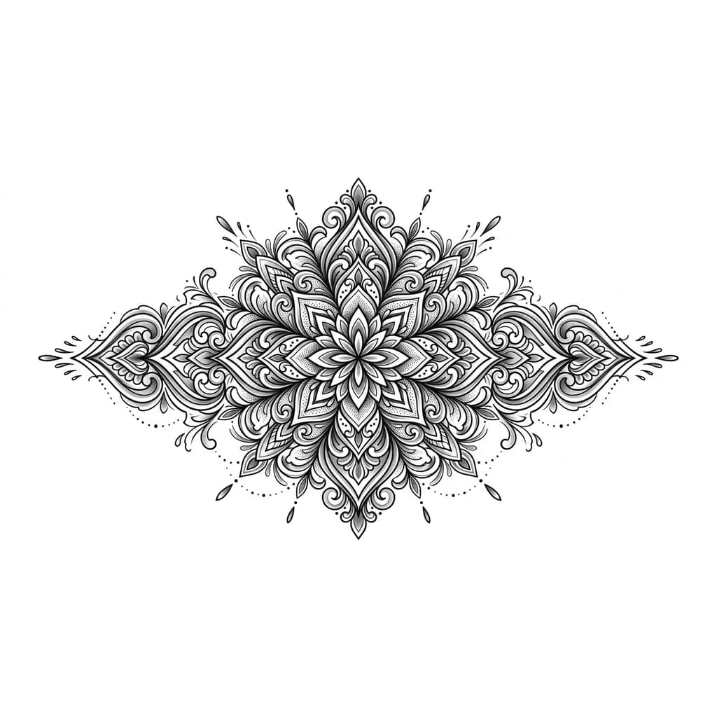 мандала орнаментальная симметричная