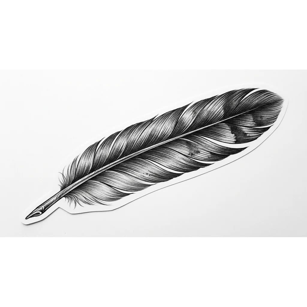 перо орла реалистичное