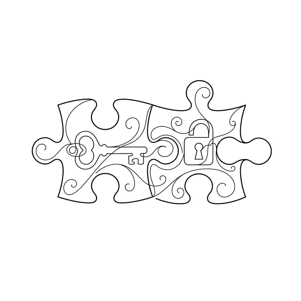 парные тату пазлы