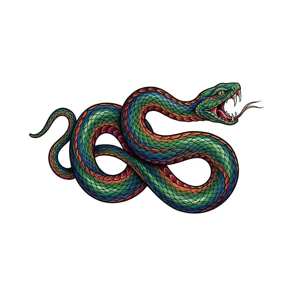 Тату Змея в стиле Реализм — эскиз Реализм