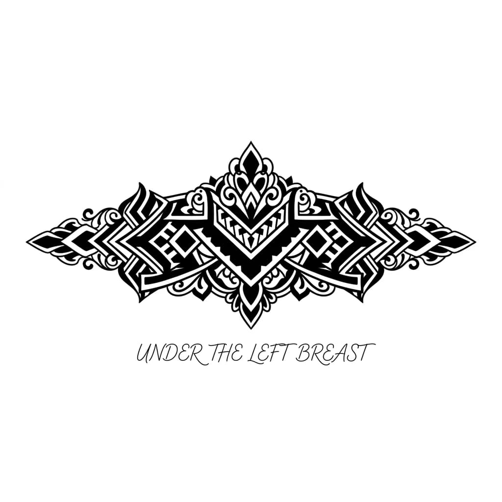 Тату Лев в стиле Блэкворк — эскиз Блэкворк