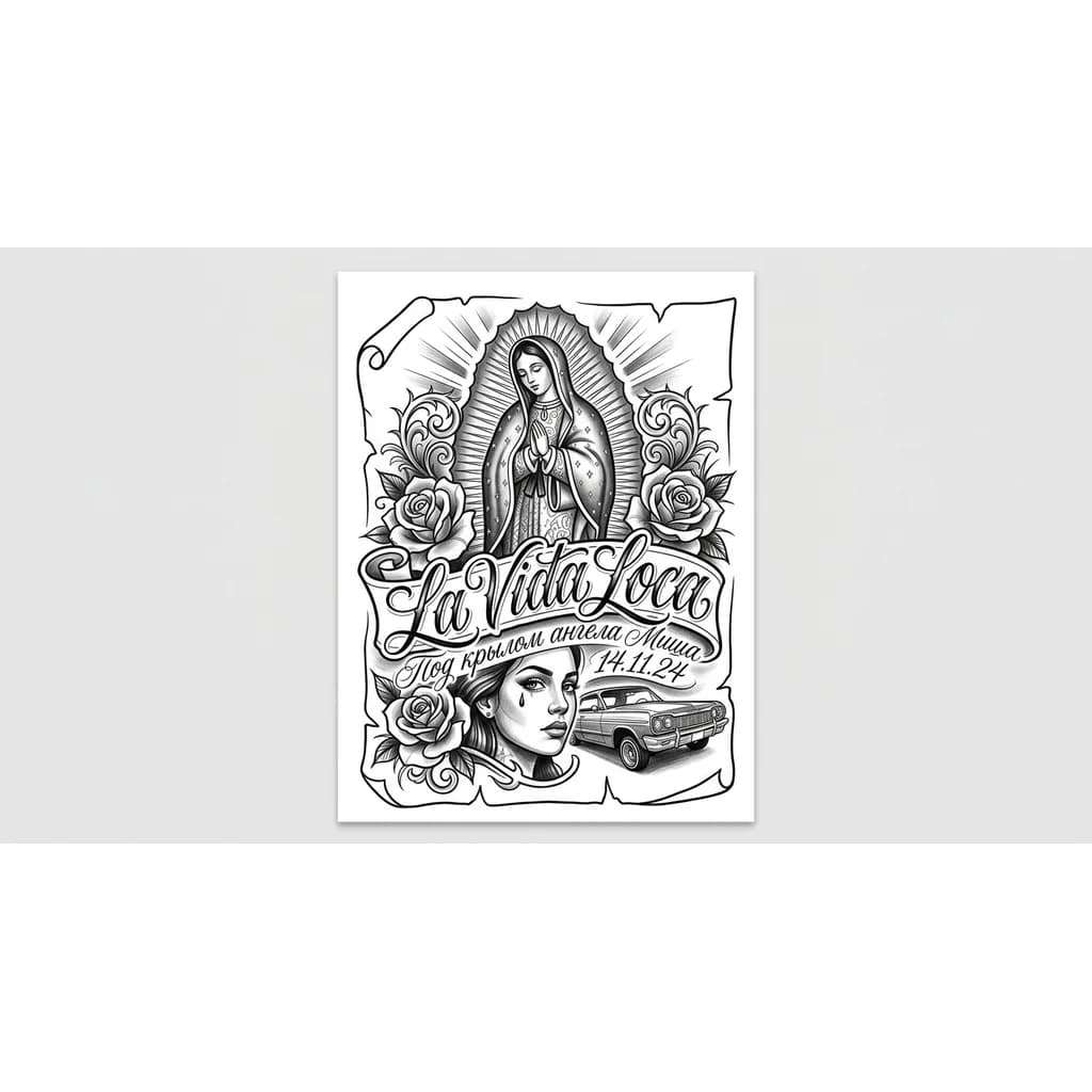 Надпись тонким английским шрифто