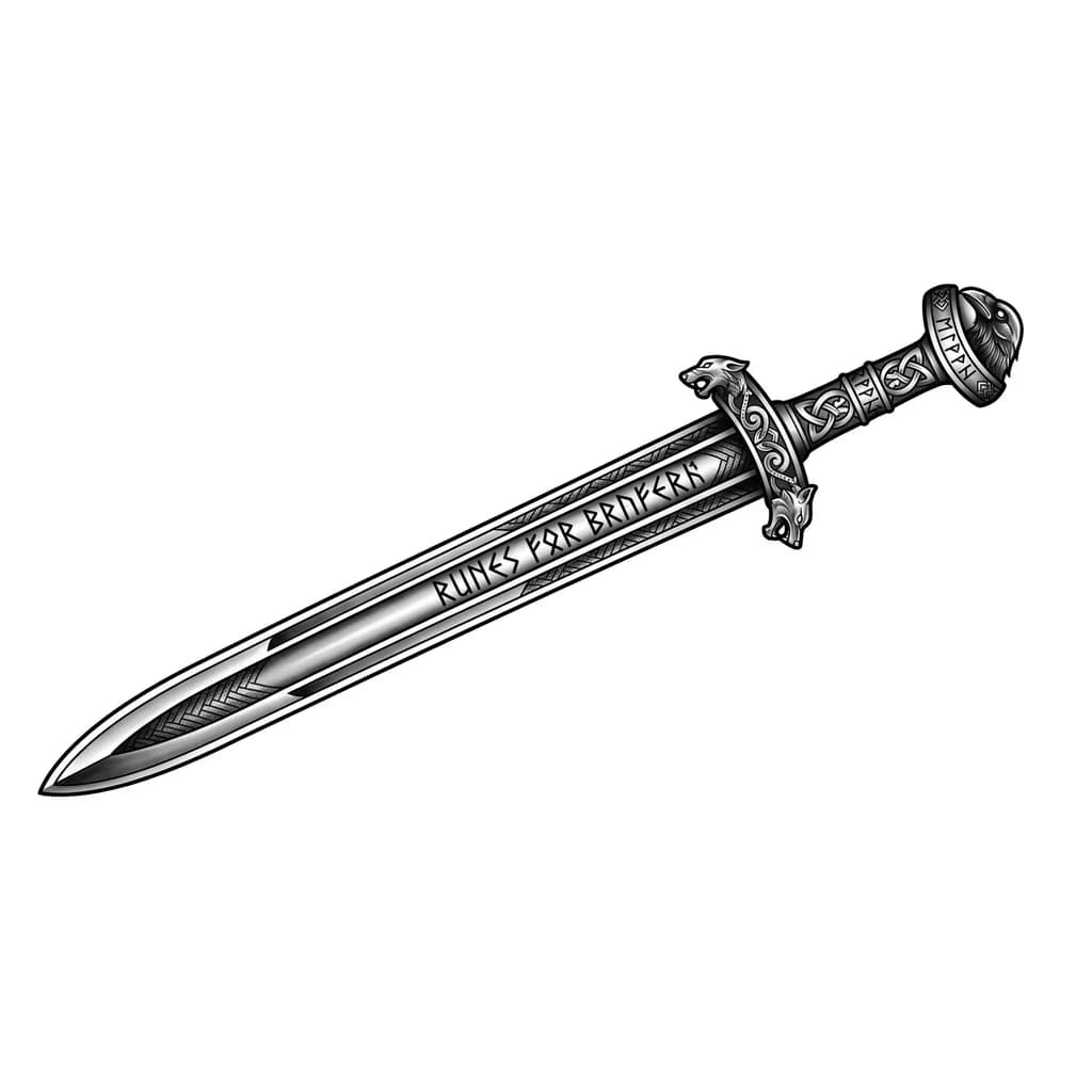 Тату эскиз: The Sword of the Varangians