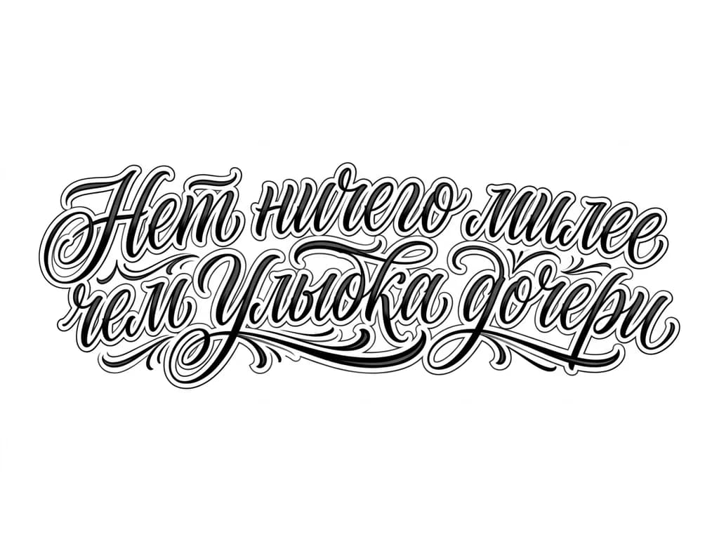 надпись на спине