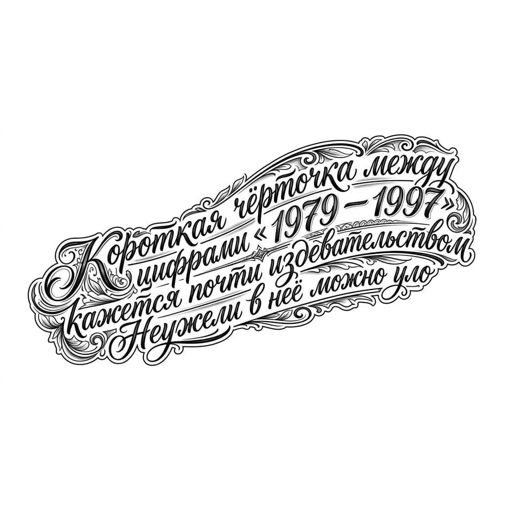 
Изменить шрифт на красивый мелодичный и добавить узоры