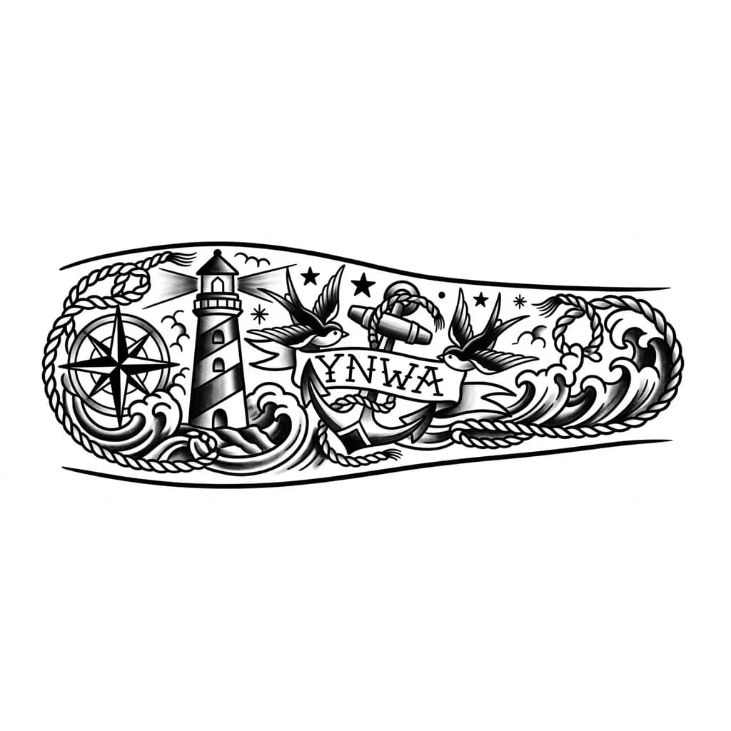 Тату эскиз: Тату на предплечье 