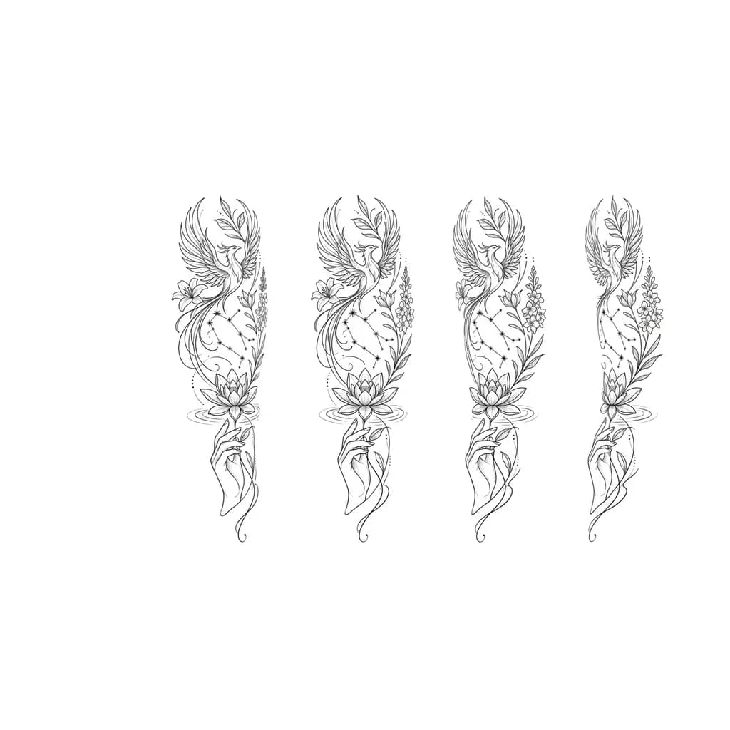 Звёзды тату эскиз