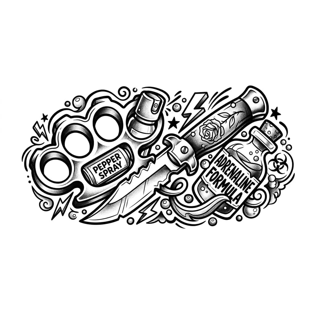 Нож, перцовый баллончик кастет и формула адреналина 