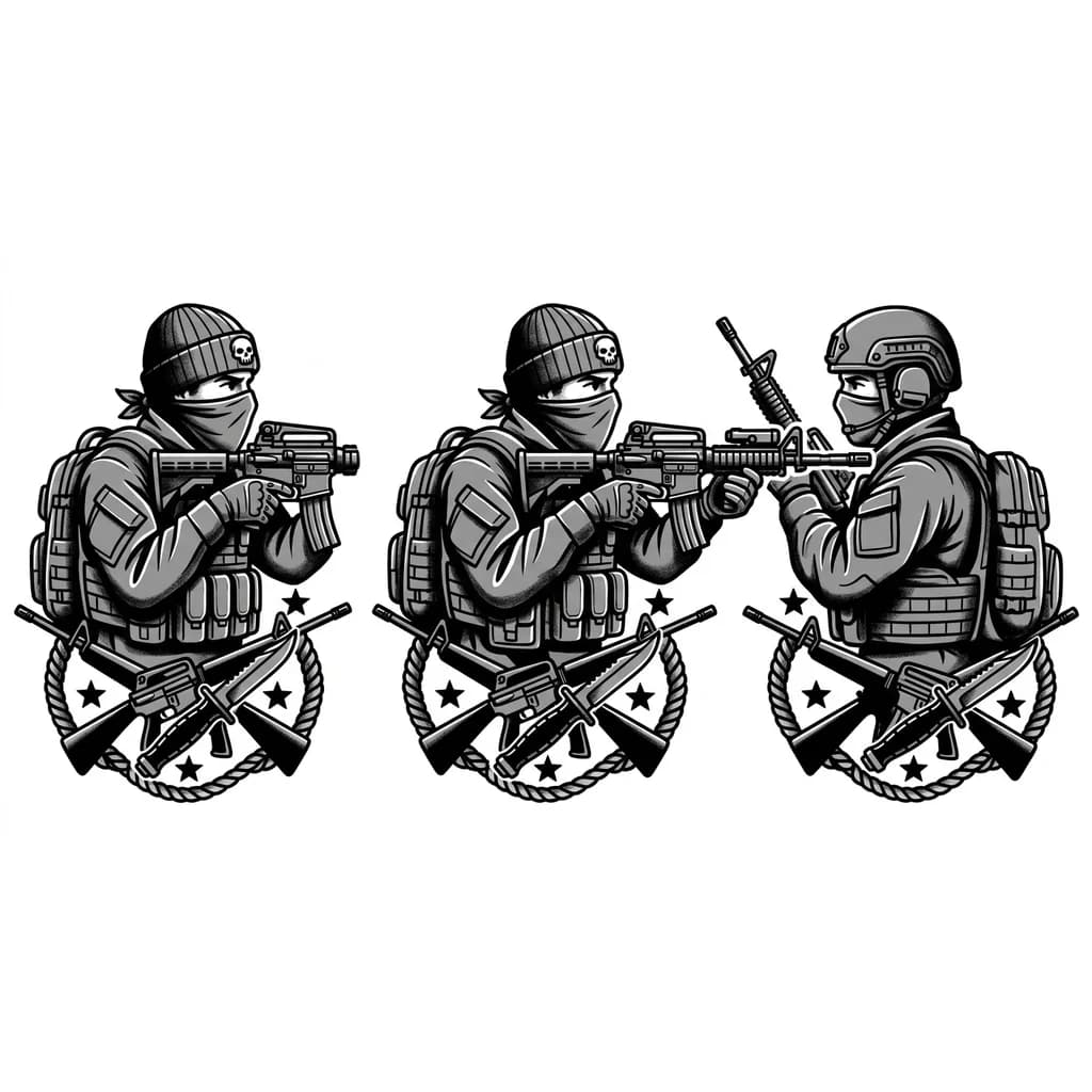 Тату эскиз: Тату   штурмовика СВО