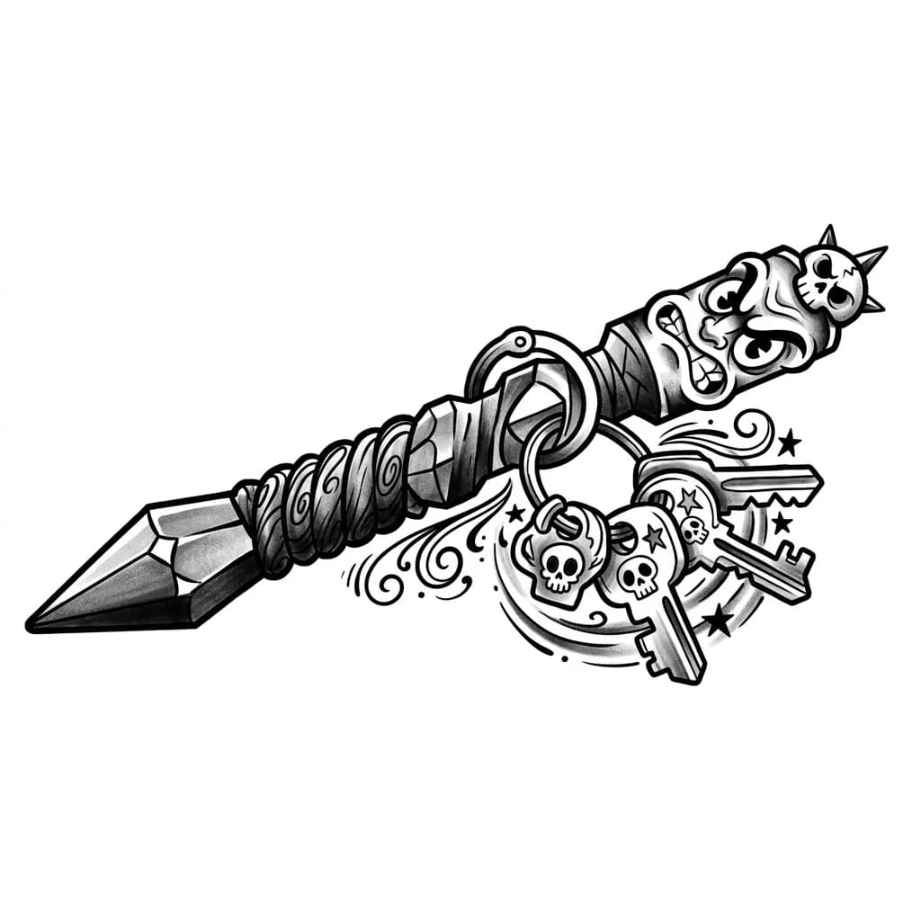 Тату эскиз: куботан