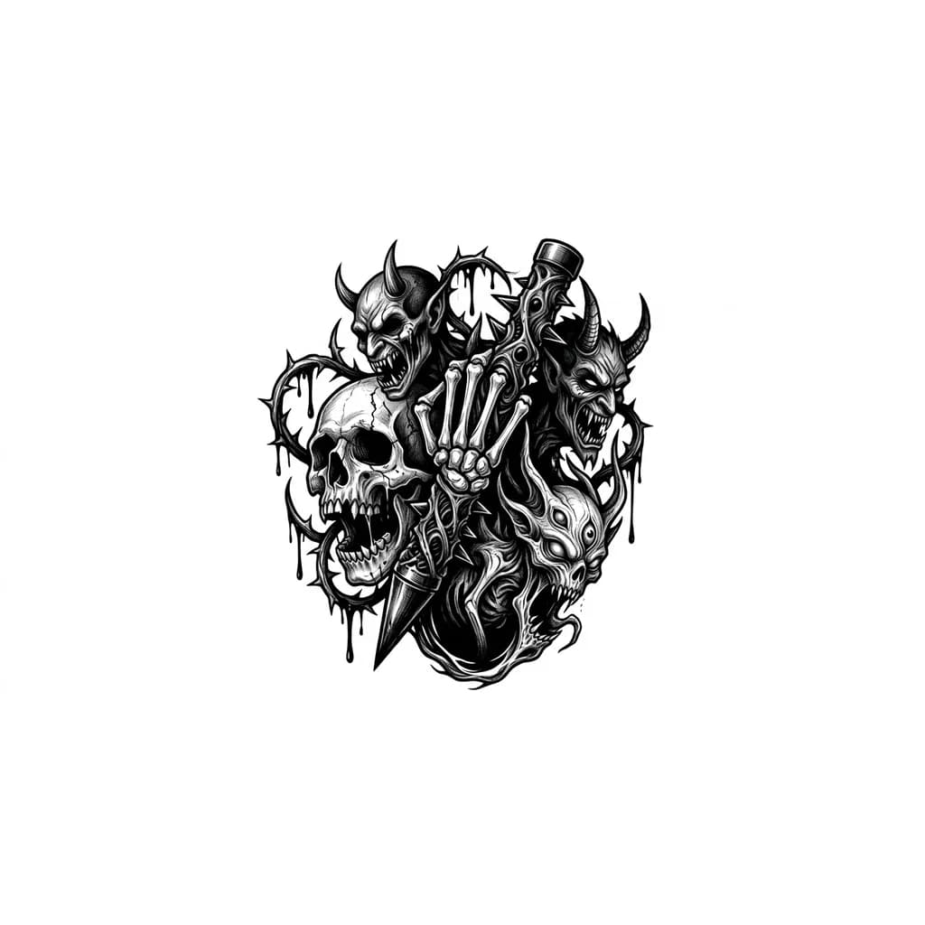 Тату эскиз: куботан