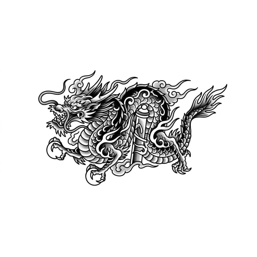 Тату эскиз: Хочу рукав в китайском стиле