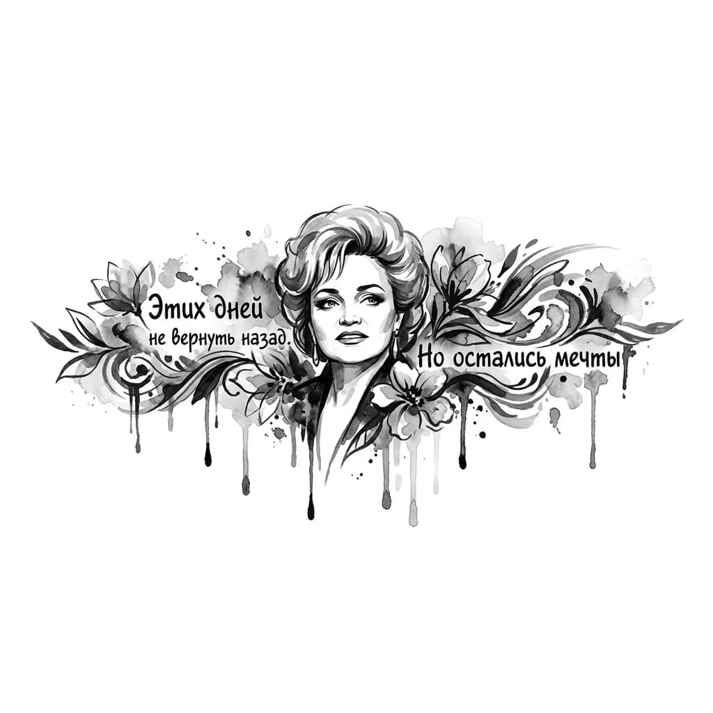 Тату эскиз: Надежда Кадышева