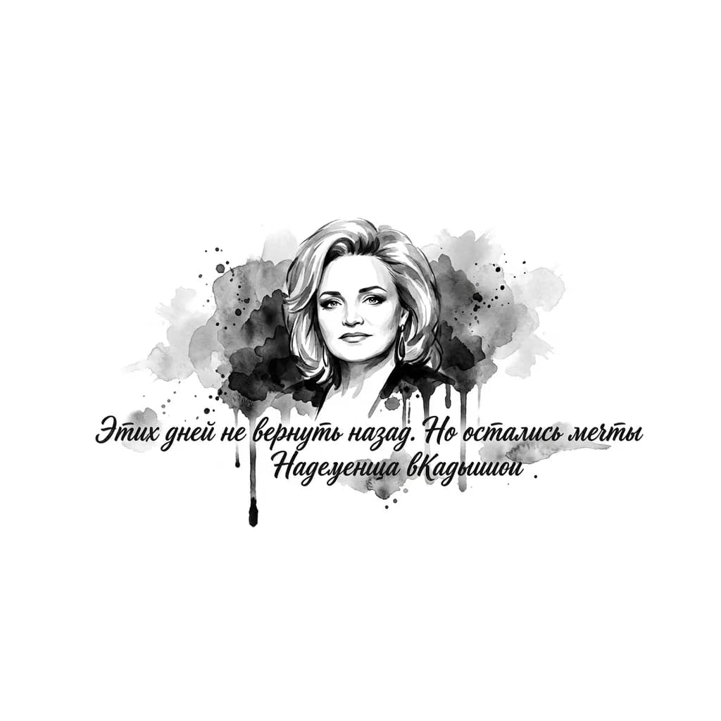 Тату эскиз: Надежда Кадышева