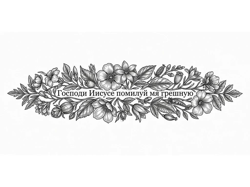 Тату эскиз: Надпись на предплечье 