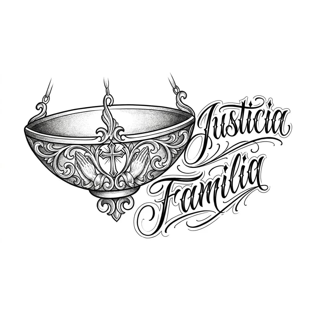 Тату эскиз: Хочу тату в стиле Чикано. Начать с одного рисунка потом соединить его в картину-рукав. Сможешь накидать эскиз чаша весов. Которая потом без труда сможет бится в один большой рисунок рукав