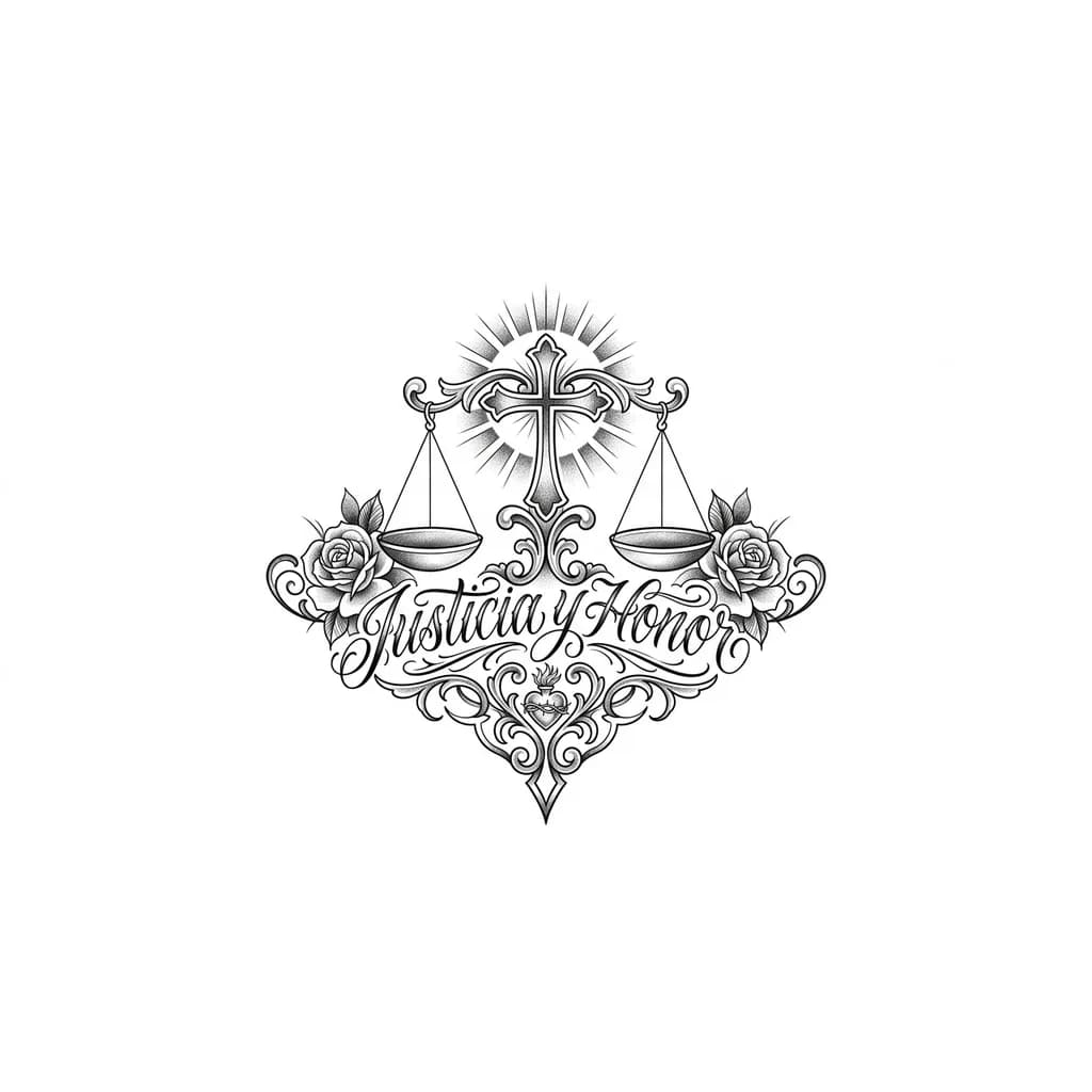 Тату эскиз: Хочу тату в стиле Чикано. Начать с одного рисунка потом соединить его в картину-рукав. Сможешь накидать эскиз чаша весов. Которая потом без труда сможет бится в один большой рисунок рукав