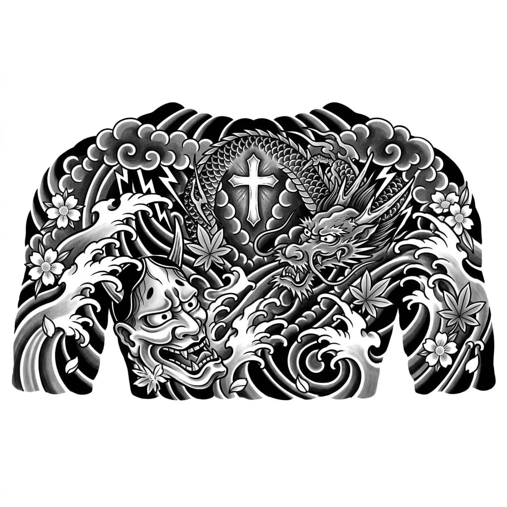 Тату эскиз: Белый крест Под шеей небольшой с помощью шрамирования 