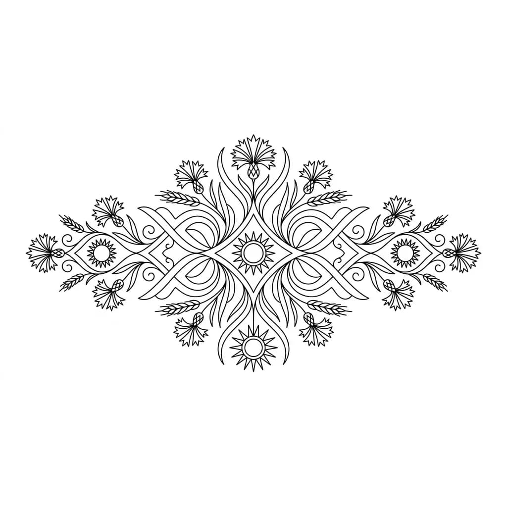 Тату эскиз: Белорусский орнамент