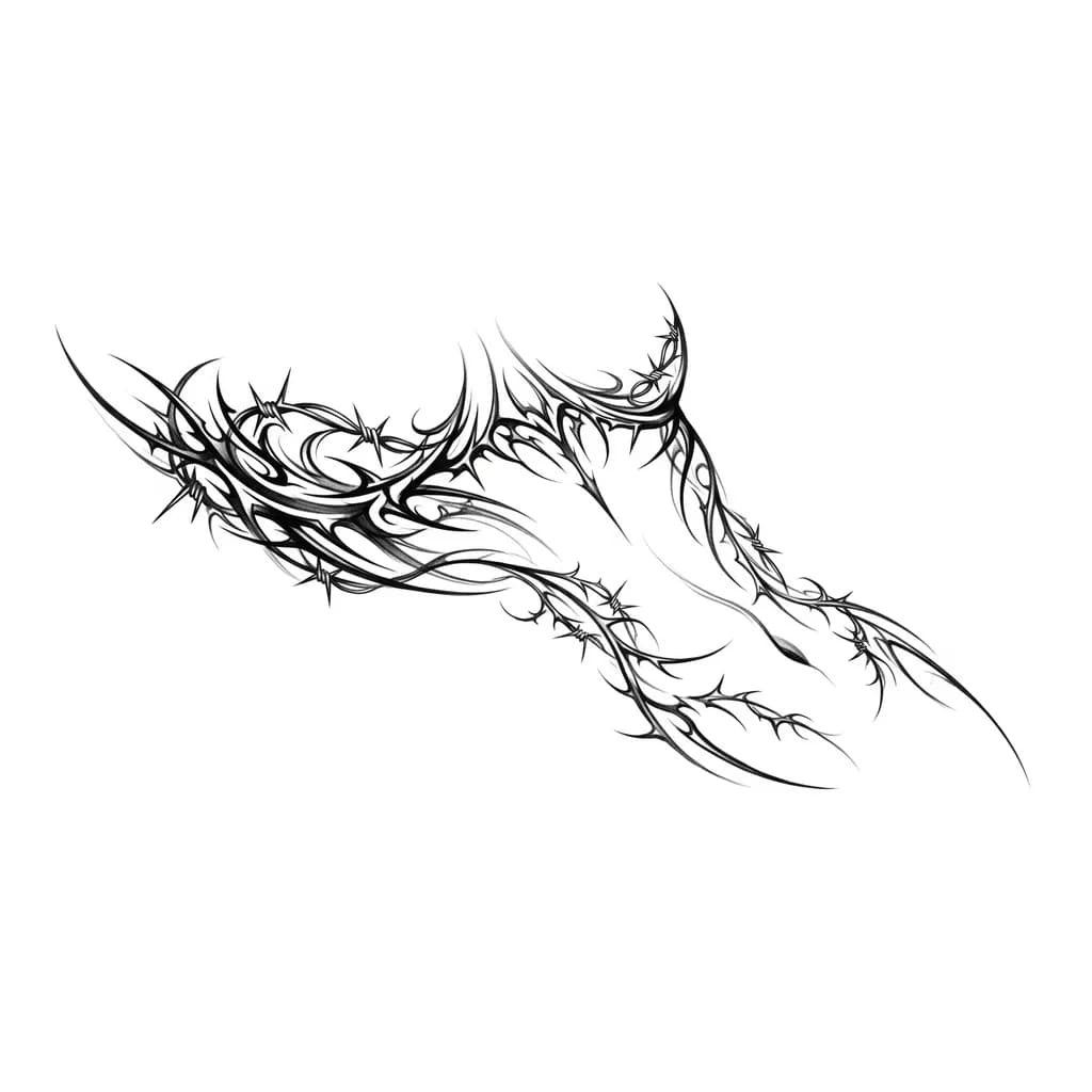 Тату эскиз: хочу, чтобы татуировка начиналась с правой стороны прям под грудью (изящной скобочкой с легкими деталями возможно) и плавными ,ярко-черными,дымчатыми линиями перетекала по правильному строению талии к животу,детали добавь на свой вкус,сделай акцент на какую-то деталь и по ней отталкивайся для того, чтобы добавить по эскизу недостающих элементов,но сама тату не должна быть слишком узкая,но и не должна дать громоздкой ,хочу что-то дерзко-нежно-женственное,глаза,орнамент,геометрию не одобряю