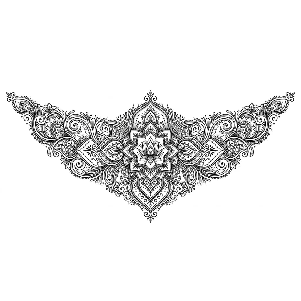 Тату эскиз: Хочу мехенди