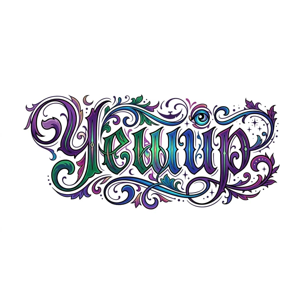 Тату эскиз: Надпись красивая 