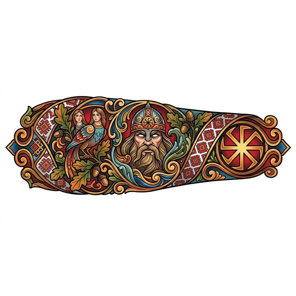 Тату эскиз: христианский стиль, или славянский 