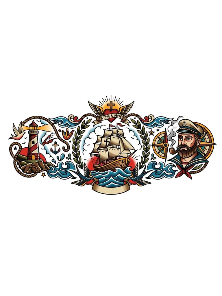 Тату эскиз: христианский стиль, или славянский