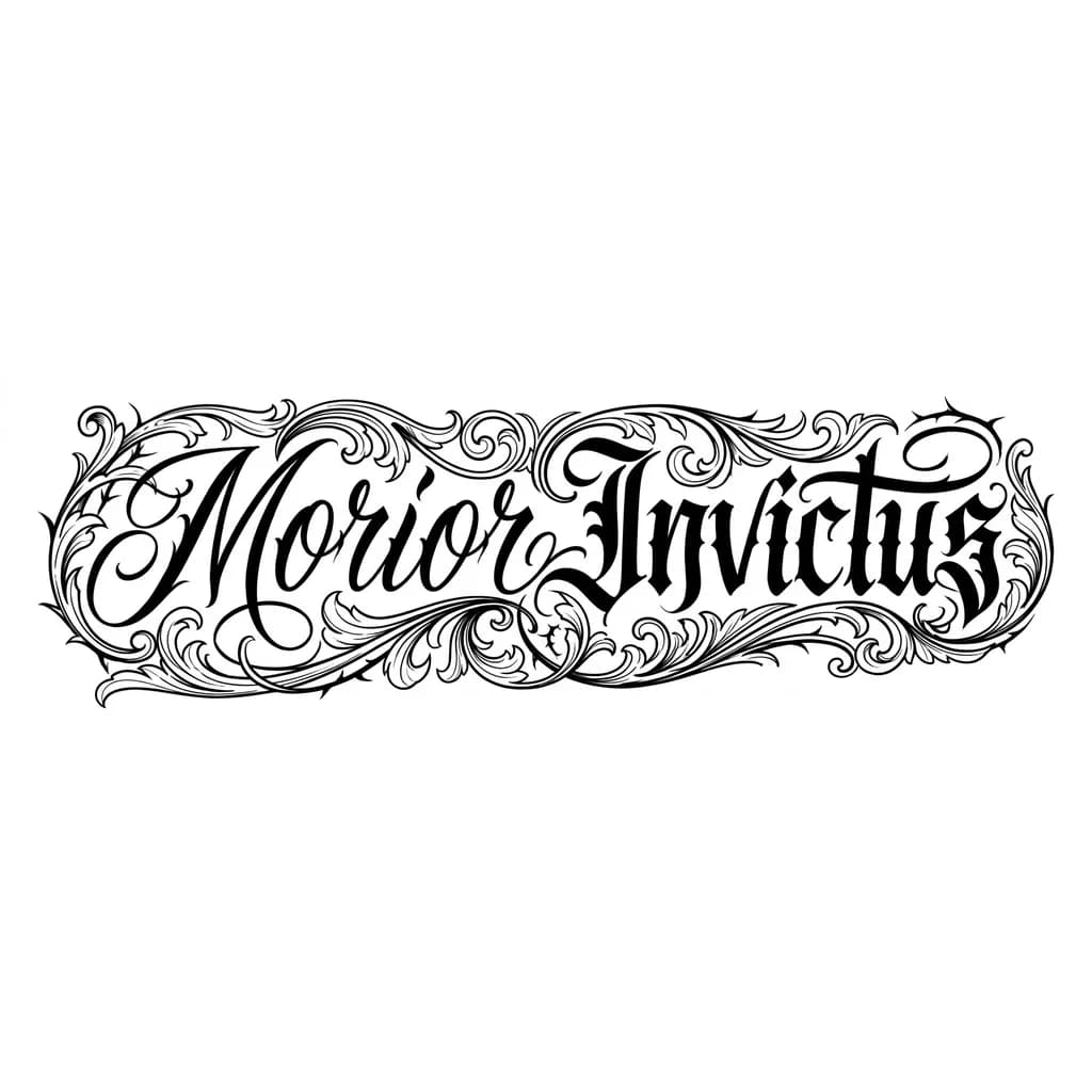 Тату эскиз: Надпись 