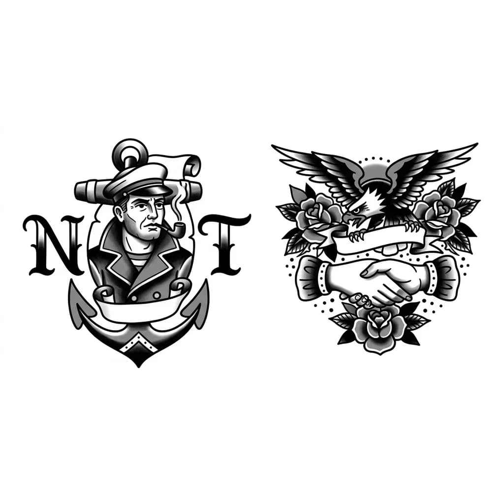Тату эскиз: NT