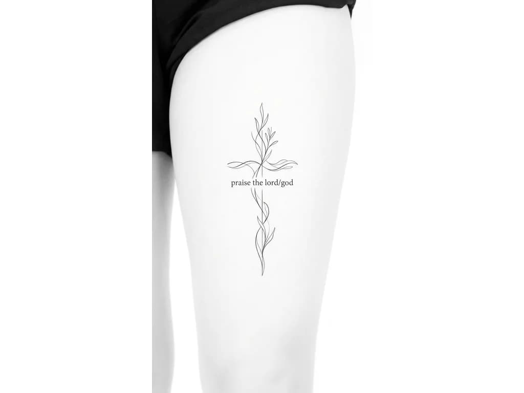 Тату эскиз: Обычная небольшая надпись