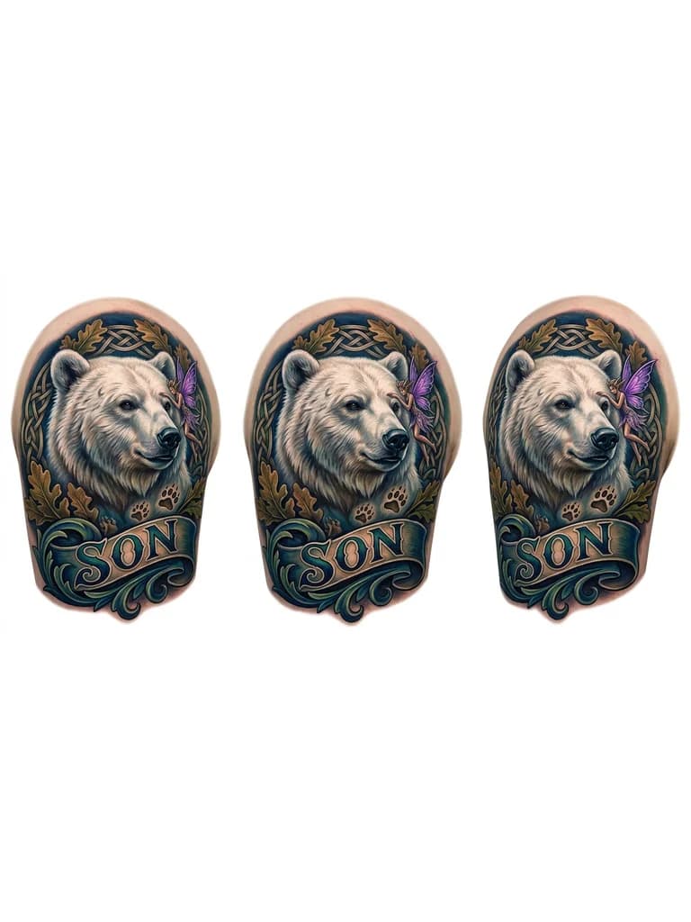 Белый медведь, северная мудрость и мужество, отвага, семейные ценности Фея , преданность, теплота отношения, вера в будущее,Сын