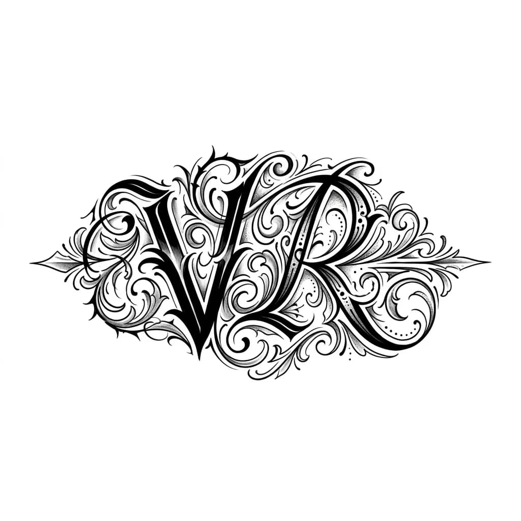 Объединить буквы VR